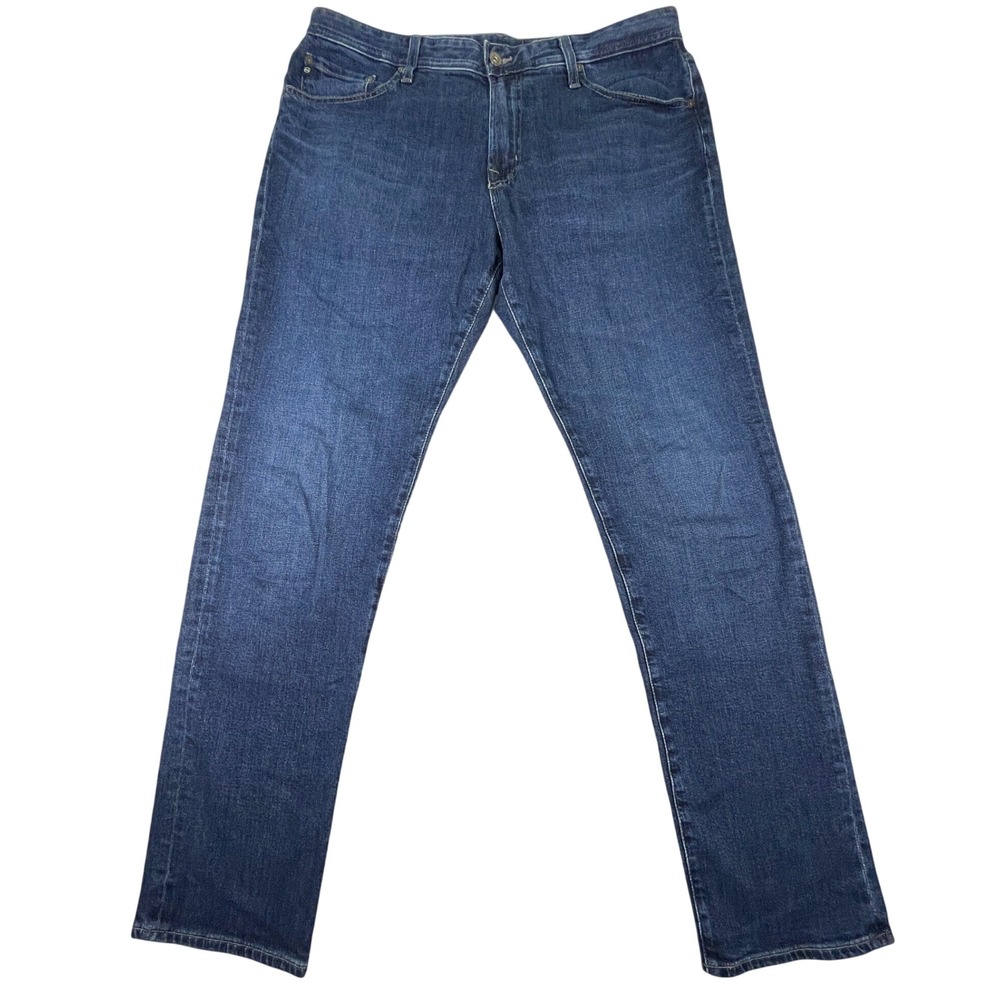 AG Jeans Men 36x34 Blue Everett Slim Straight Japanese Denim Stretch Pants
